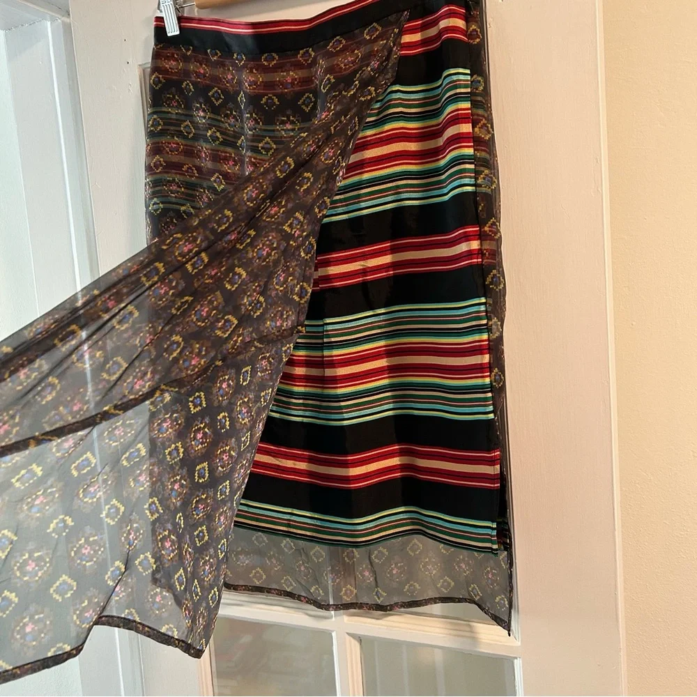 Dries Van Noten Silk Midi Skirt Size 38 - Picture 3 of 10